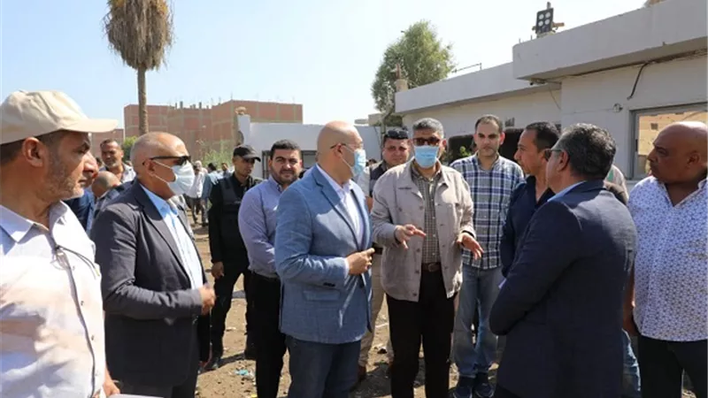 محافظ الجيزة يتفقد محطة المناولة لتجميع المخلفات بالبراجيل