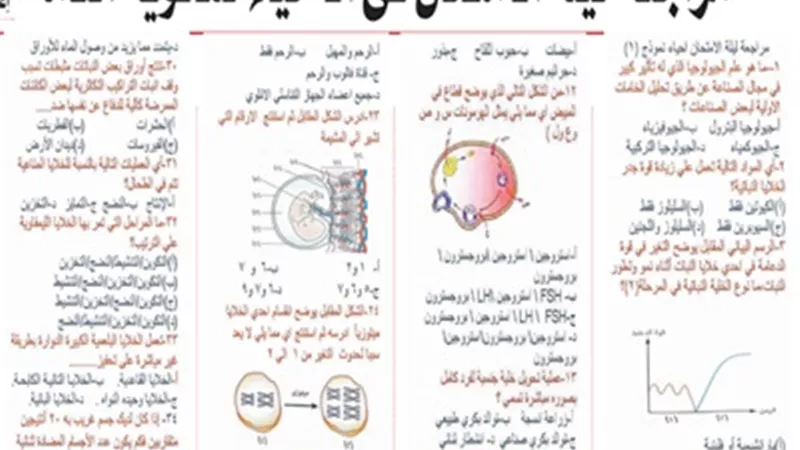 50 سؤال وإجابة في الأحياء للثانوية العامة 2025