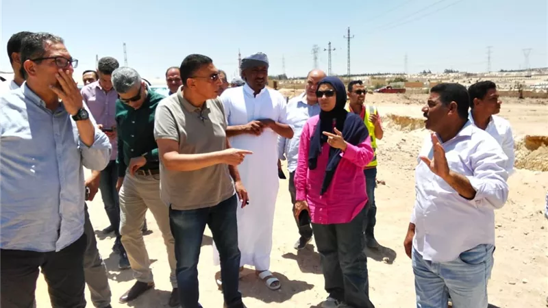 تفاصيل جولة رئيس جهاز الشيخ زايد في أكبر مشروع مياه بالمدينة