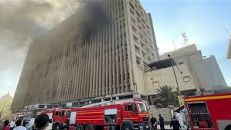 تشكيل لجنة هندسية لحصر أضرار حريق سنترال رمسيس
