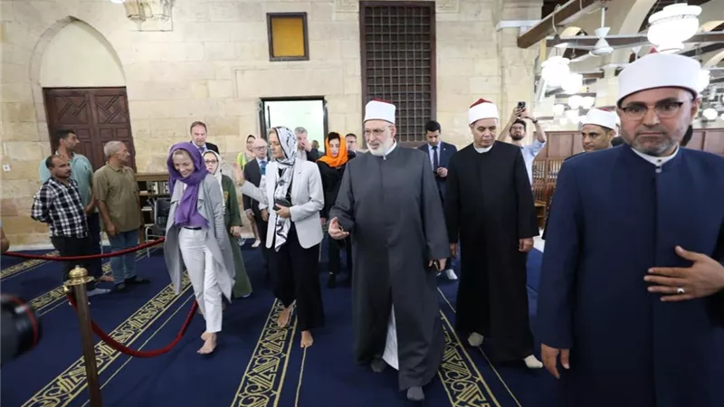 وكيل الأزهر يستقبل وفد سفراء الاتحاد الأوروبي بالجامع الأزهر