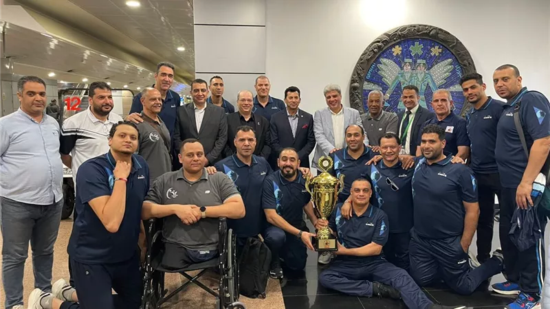 وزير الشباب يستقبل أبطال منتخب الكرة الطائرة البارالمبي