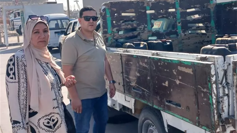 حملات موسعة على بائعي المواد البترولية بالطرق العامة في الجيزة
