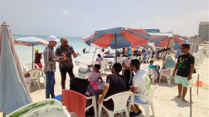 شركة مياه مطروح تطلق حملة توعية للمصطافين