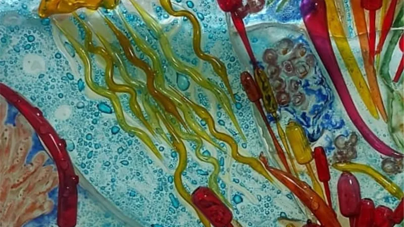 جداريات النفخ الزجاجى للدكتوره سها عاطف أمين بالأوبرا