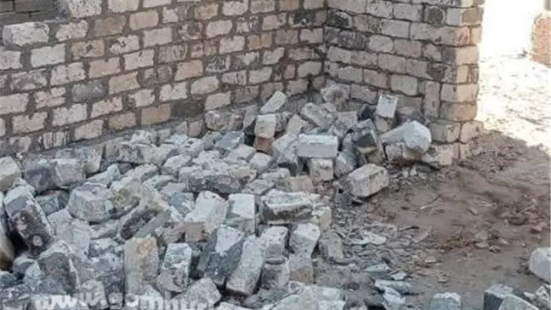 إزالة مبنى على أملاك الدولة بكفر سعد بدمياط