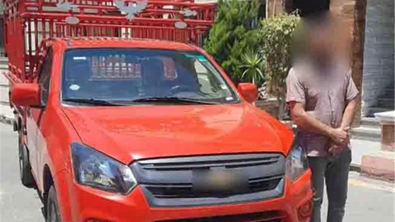 ضبط قائد سيارة 