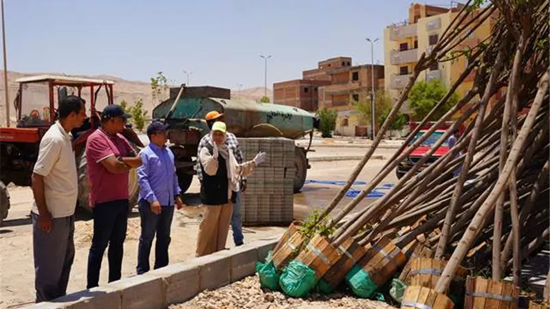 تعرف على أحدث مشروعات الزراعة والتجميل فى سوهاج الجديدة.. بالصور