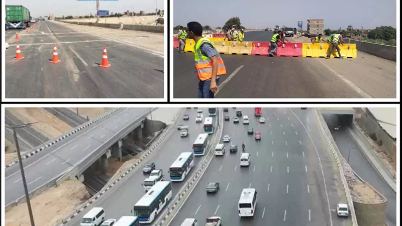 تنفيذا لتوجيهات الرئيس عبد الفتاح السيسى صيانة الطرق ... أمن قومى