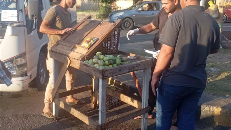 الشيخ زايد تطهر أسواقها.. ضبط نباشين ورفع إشغالات
