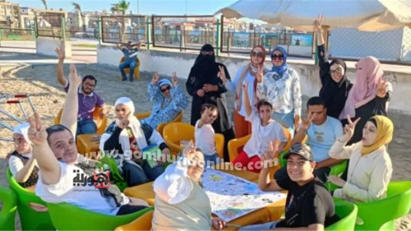 فعاليات ترفيهية وفنية لذوي الهمم بشاطئ 