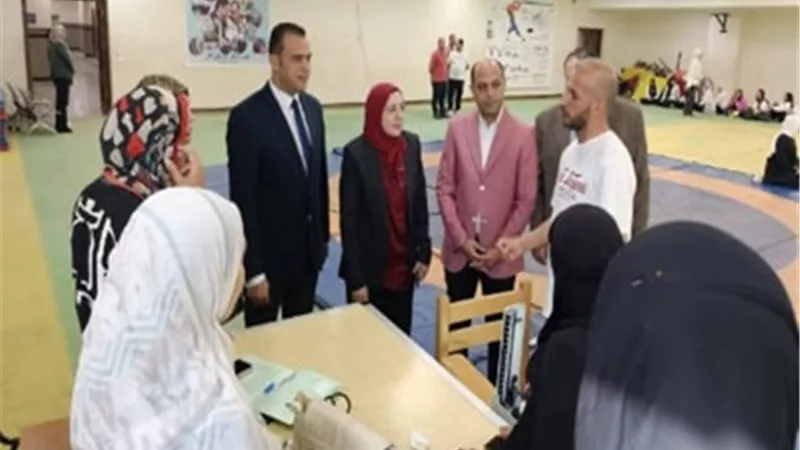 نائب رئيس جامعة بنها تواصل تفقد اختبارات القدرات