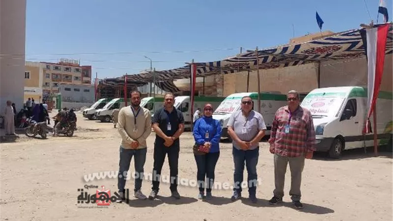 علاج ١٢٥٩ مواطنا بالمجان في قافلة طبية بدمياط