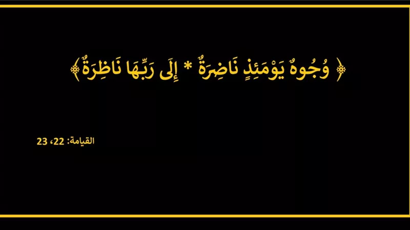 النعيم الحقيقي.. عندما يرى المؤمنون وجه الله الكريم