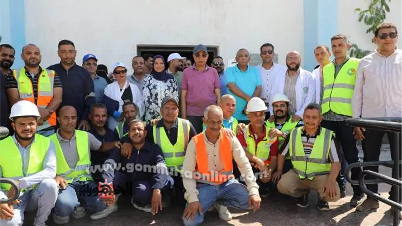 محافظ المنيا يراجع أعمال التوسعة بمحطات المياه