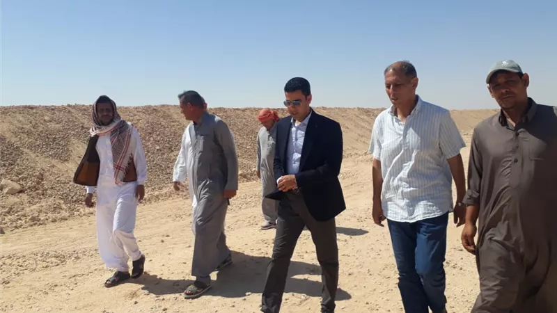 نائب المحافظ يتفقد مدفن الضبعة الصحي ضمن مشروع البنية التحتية