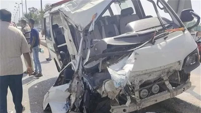 إصابة 9 فى تصادم بين ميكروباصين بالشرقية