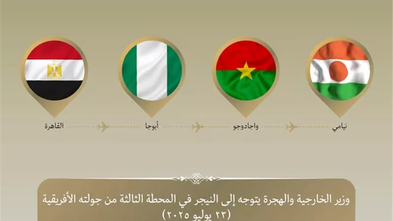 وزير الخارجية يتوجه إلى العاصمة النيجرية نيامي