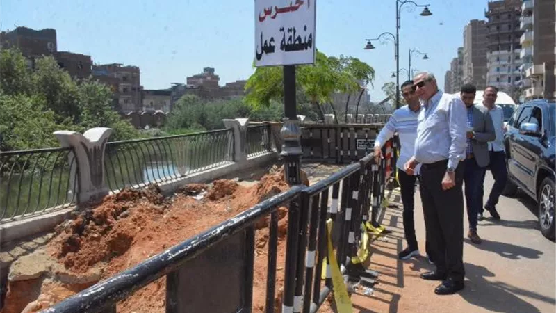 محافظ الغربية يتابع أعمال إصلاح كورنيش طنطا