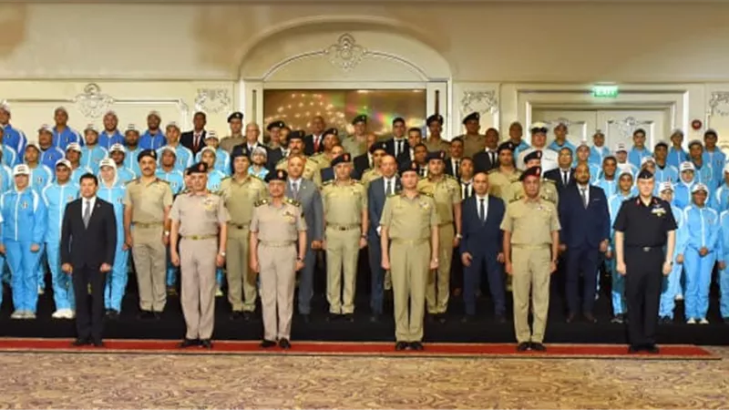 وزير الدفاع يكرم أبطال القوات المسلحة المحققين للإنجازات الرياضية