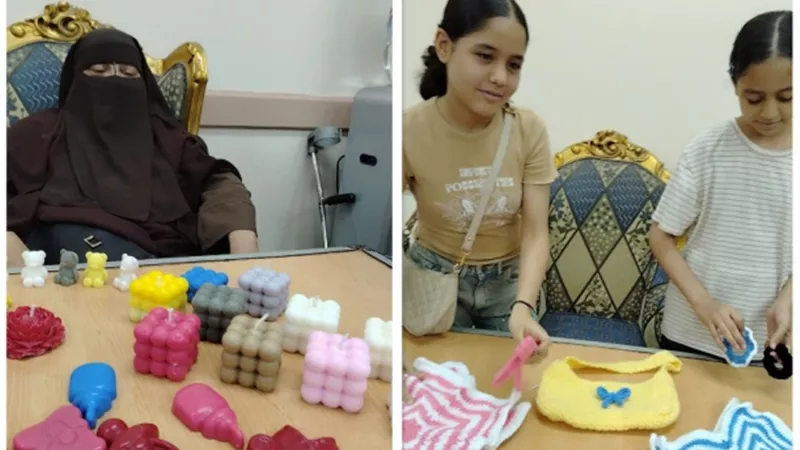 مشروعات المبدعون تخرج للنور في الشموع والكروشيه والتطريز اليدوي ووراء كل مشروع حكايه