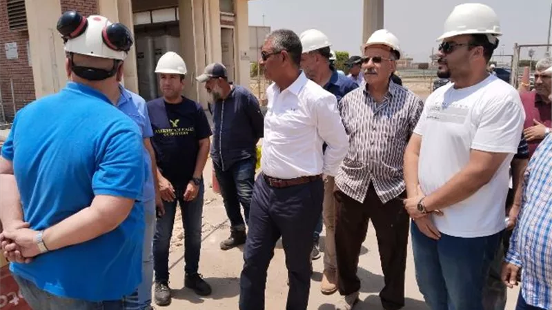 رئيس جهاز مشروعات المياه يتفقد تشغيل وصيانة محطة معالجة الجبل الأصفر