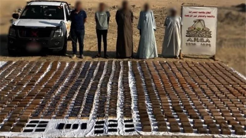 حبس تشكيل عصابي متهم بمحاولة ترويج مخدرات بقيمة 100 مليون جنيه