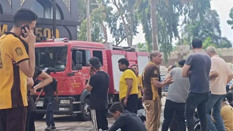 السيطره على حريق بمطعم للمأكولات السورية بالمندره