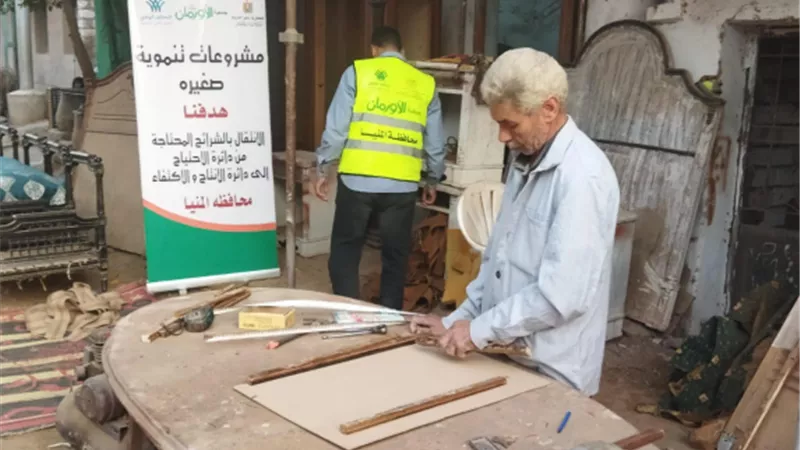 (5250) مشروع تنموي للاسر الأولى بالرعاية بالمنيا