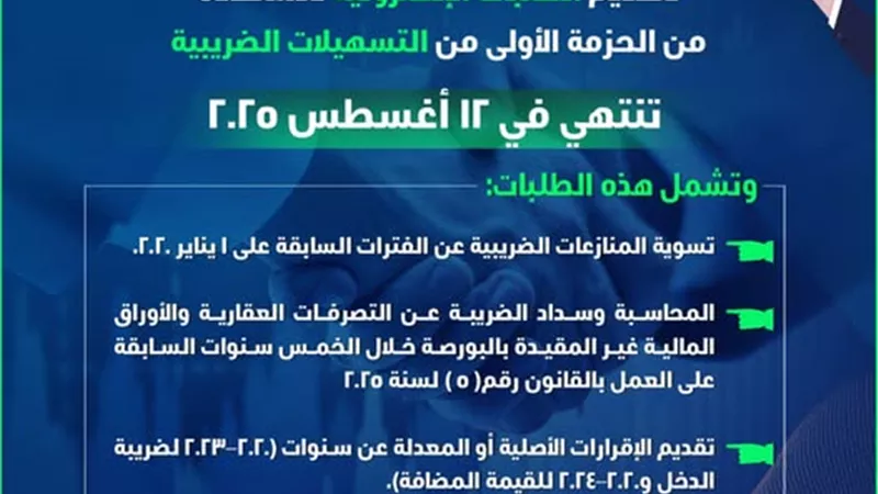 12 أغسطس.. آخر موعد للاستفادة من العفو الضريبي للمشروعات الصغيرة