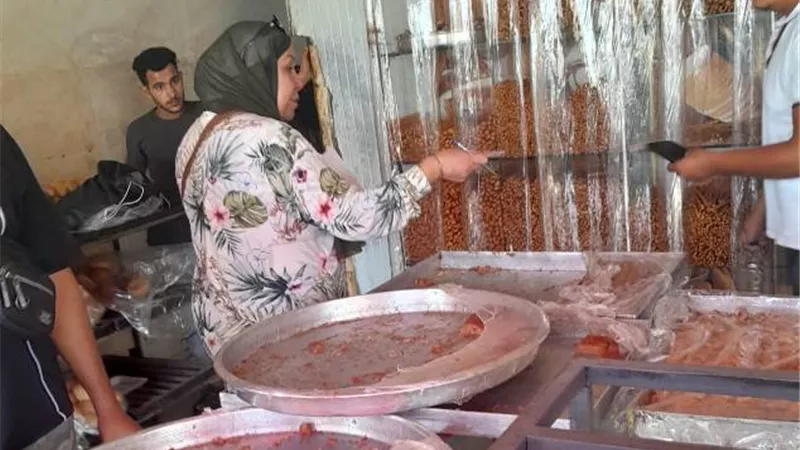 ضبط لحوم ومأكولات غذائية فاسدة داخل محلات فى مدينة الشروق.. بالصور
