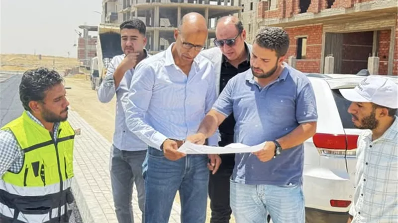 جهاز القاهرة الجديدة يتابع مشروعات البنية التحتية ميدانيًا