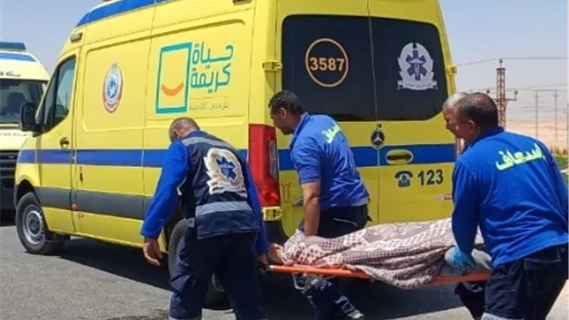 إصابة 7 أشخاص بينهم مستشار في حادث تصادم بطريق خط 12 القناطر بنها