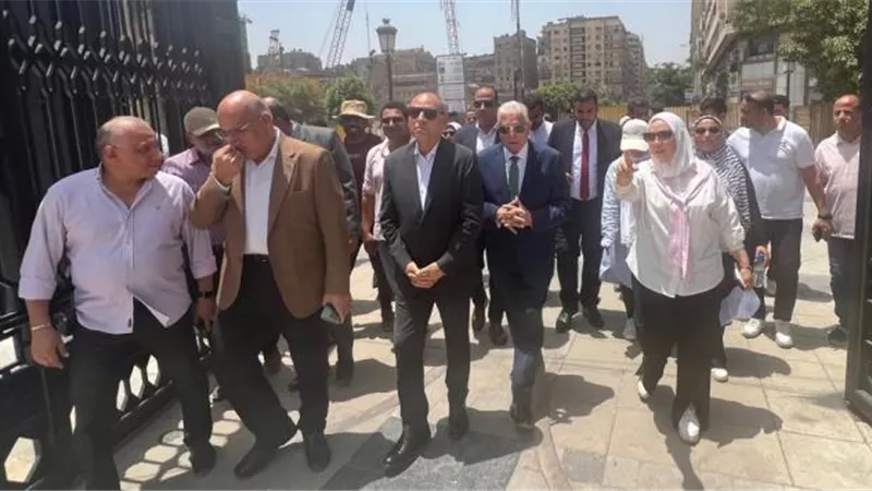 أسباب زيارة فودة وصابر ورئيس جهاز ماسبيرو لتطوير القاهرة الخديوية صور