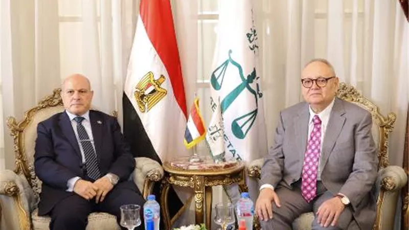 رئيس مجلس الدولة يستقبل رئيس هيئة النيابة الإدارية لتهنئته بمنصبه
