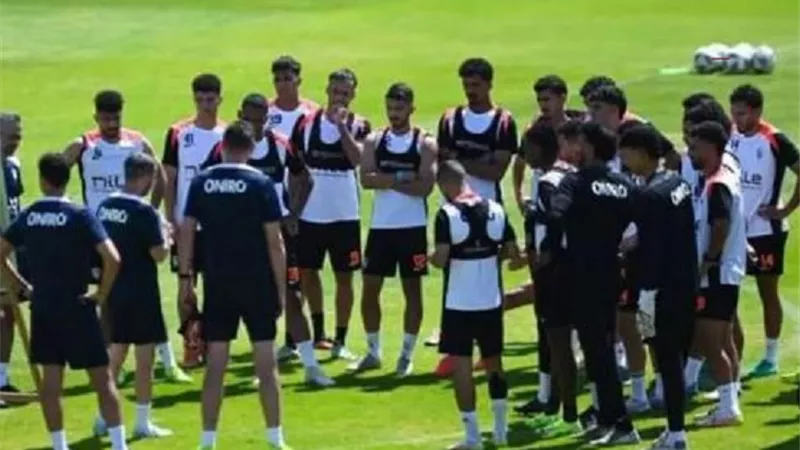 رسائل فيريرا للاعبي الزمالك في مران اليوم