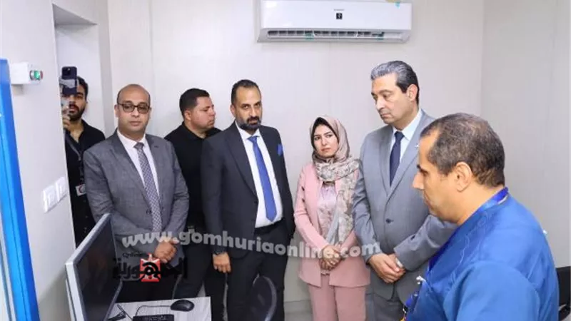 الشهابى يفتتح وحدتى الأشعةالمقطعية بمستشفى اليوم الواحد برأس البر