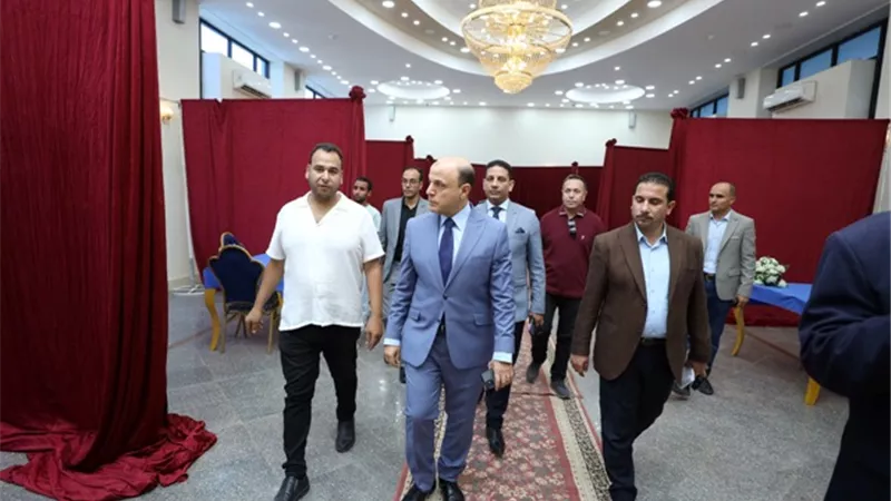 محافظ كفرالشيخ يتفقد تجهيزات اللجنة العامة لانتخابات مجلس الشيوخ