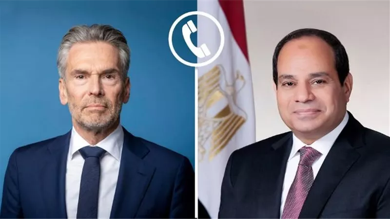 الرئيس السيسي يتلقى اتصالاً هاتفياً من رئيس وزراء مملكة هولندا