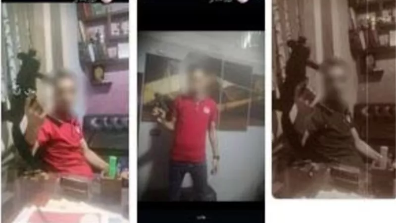 ضبط سمسار عقارات صور نفسه بأسلحة نارية بالغربية