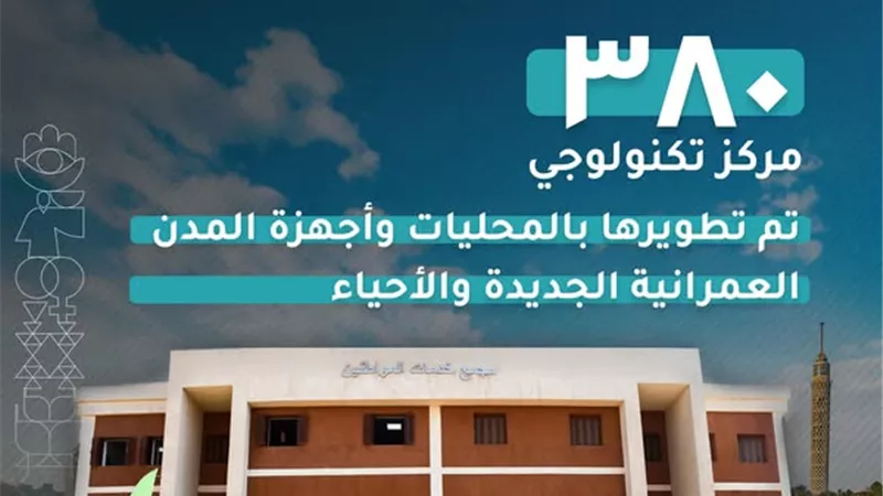 المشاط: تطوير 380 مركزا تكنولوجيا بالمحليات والقرى والمدن