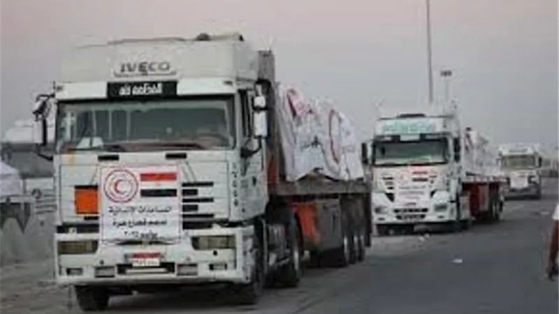 الهلال الأحمر المصري يعلن استمرار قوافل 