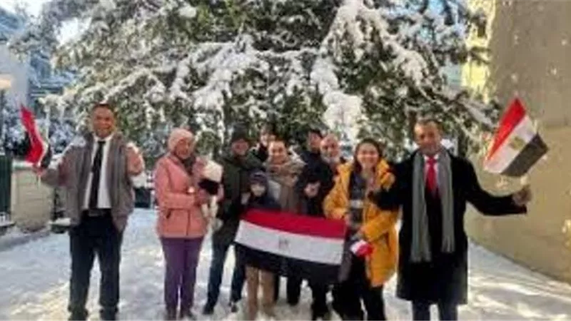 تظاهرة للمصريين فى النمسا تأييدا للرئيس السيسي