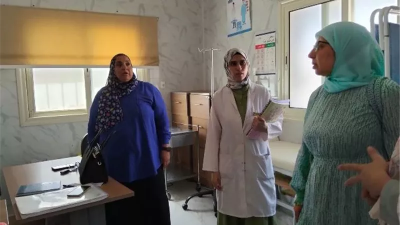 مديرة المنطقة الطبية فى الشروق تفاجئ مركز الريحان بزيارة مفاجئة.. صور