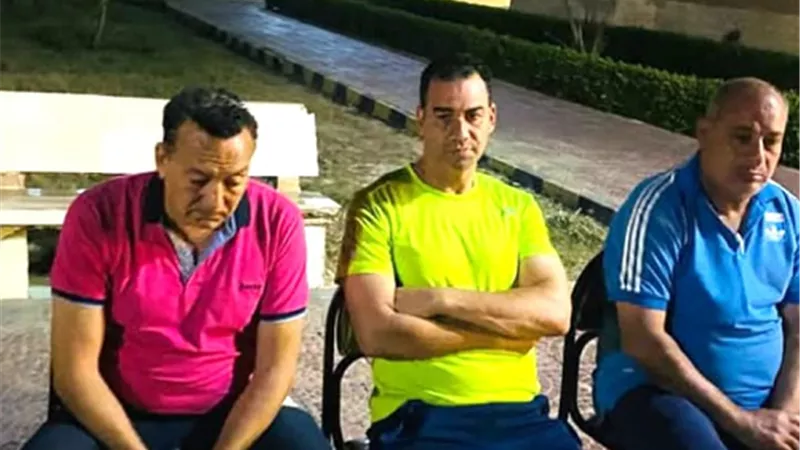مجلس شربين يزور الفريق الأول بمعسكره بجمصة