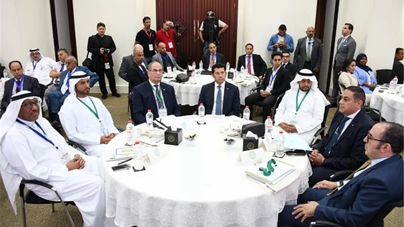 وزير الشباب يشهد انطلاق المؤتمر العربي الرابع للرياضة والقانون