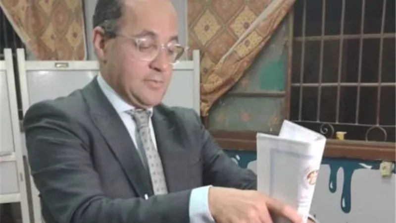 وزير المالية يدلى بصوته فى انتخابات مجلس الشيوخ