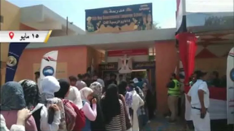 انتخابات الشيوخ .. زحام امام لجان حلوان و 15 مايو