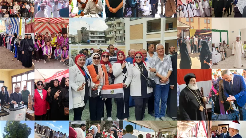 عرس ديمقراطي علي أرض الوطن... والمصريون يلبّون النداء