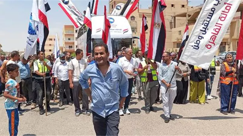 مستقبل وطن بدر ينظم مسيرة حاشدة لدعم المشاركة بانتخابات الشيوخ.. فيديو